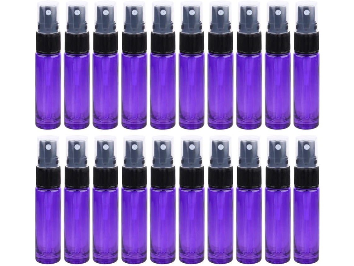 20 Frascos De Vidro Com Spray Para Perfume De 10ml