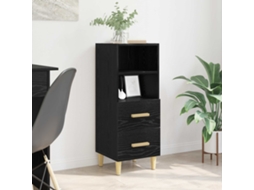 Vidaxl Buffet Carvalho Preto 34 X 34,5 X 90 Cm Madeira Processada