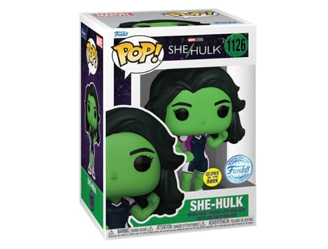 Figura Funko SHE-HULK Glow Exclusivo dos EUA Pop! Vinyl