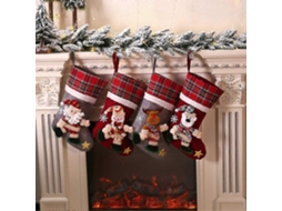 Sacolas De Presente De Natal, Sacolas Grandes Para Doces, Meias Decorativas Para Árvores De Natal Olysi Shop