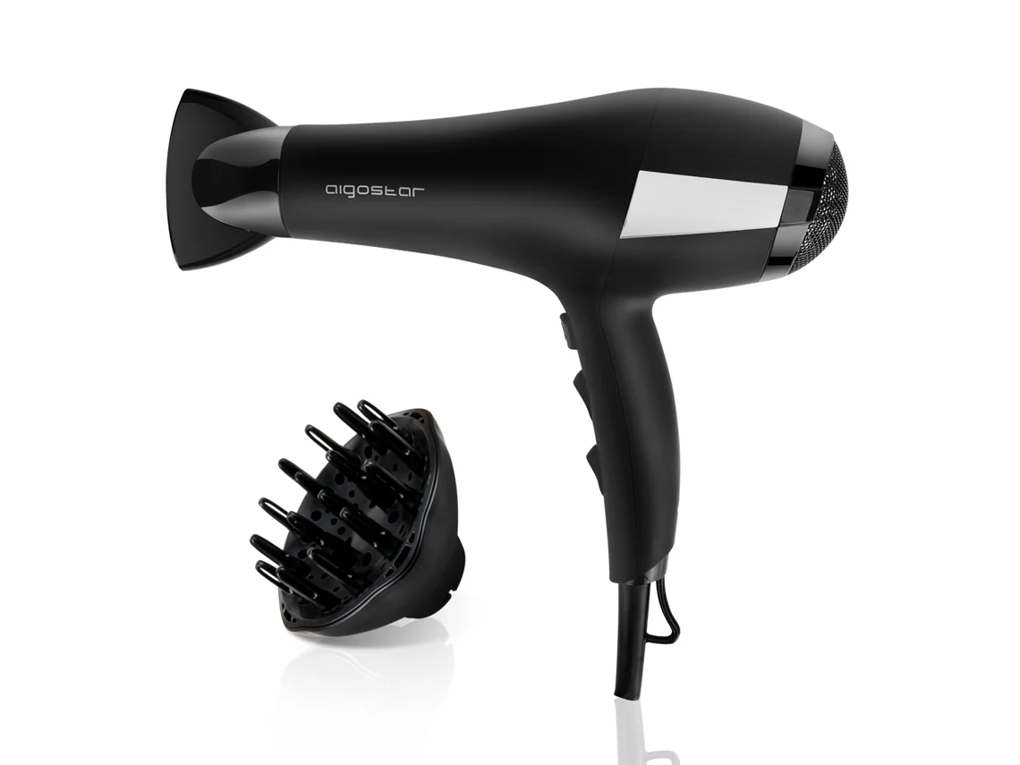 Secador de Cabelo AIGOSTAR Monique 32HIE (2400W - 2 Velocidades e 3 Níveis de temperatura)