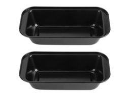 Forma Retangular para Pão e Bolos Aço Carbono Antiaderente Preto KOFIHETY (27x15x10 cm)