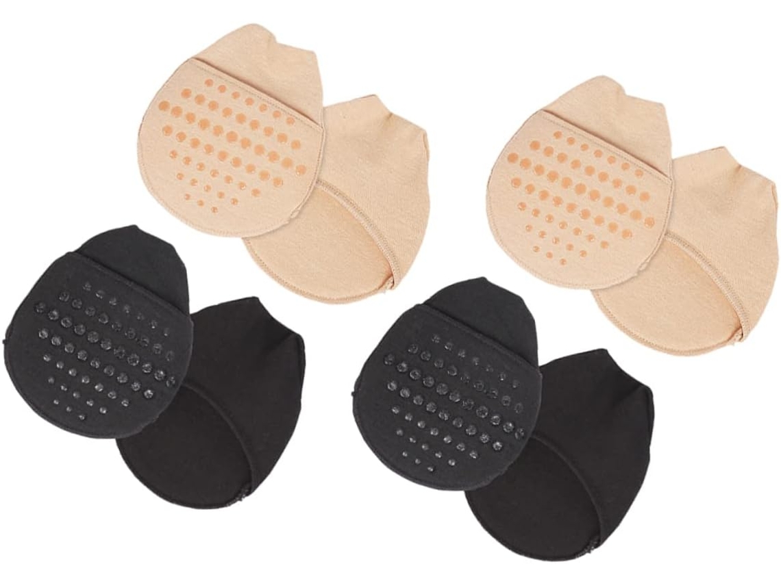 Meias De Algodão E Silicone Com Almofadas Antiderrapantes Para A Parte Da Frente Do Pé, Ideais Para Aliviar A Dor