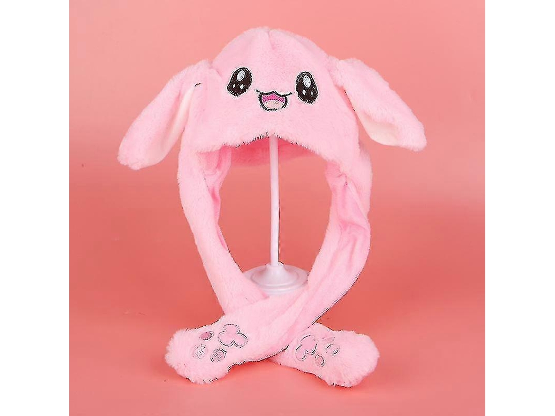 Chapéu De Coelho De Pelúcia Com Orelhas Móveis, Fofo E Macio, Presente Ideal Para Meninas