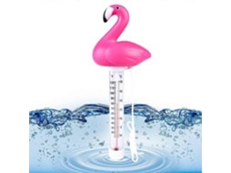 Termômetro Flutuante Para Piscina Com Cordão Prático, Termômetro Para Piscina, Termômetro De Água Para Piscina, Banheira, Piscina E Lago (flamingo)