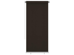 Vidaxl Estore De Rolo Para Exterior 105 Cm (l) X 230 Cm (a) Castanho Hdpe