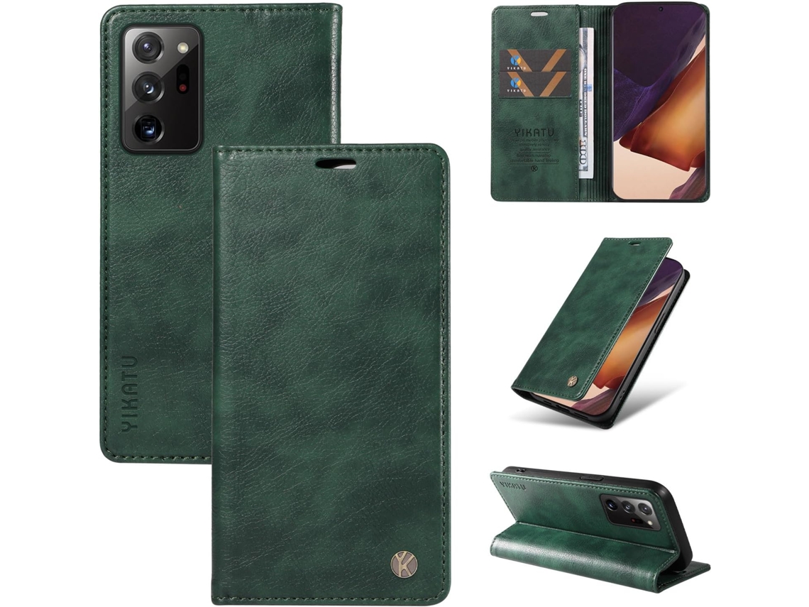 Capa Para Samsung Galaxy Note 20-ultra, Capa Carteira Flip Em Couro Pu Resistente A Impactos À Prova De Choque Porta