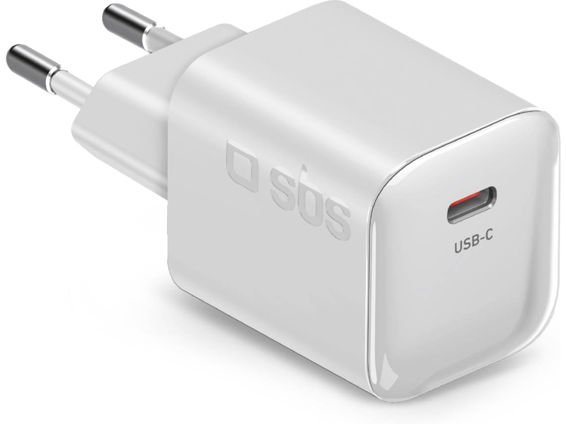 Carregador de Viagem SBS Gan 30W Pd 3.0 (Branco)