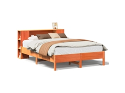 Bookcase Bed, Bookcase Beds Vidaxl Marrom Madeira De Pinho (140 X 190cm)