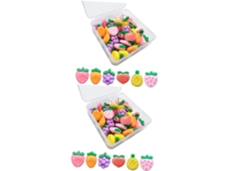 Conjunto De 60 Tachinhas Em Formato Frutas Para Murais E Uso