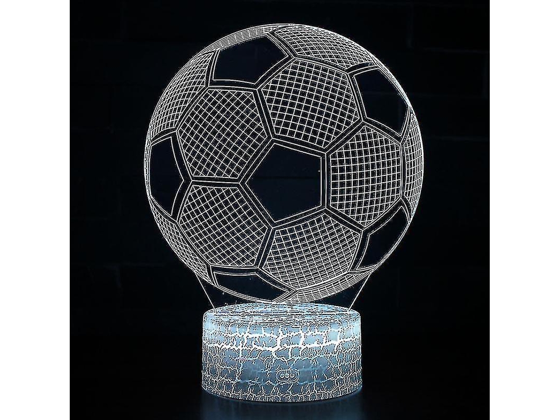 Luminária Noturna Led 3d em Formato de Campo Futebol, com 7 Cores BRILVIBERA