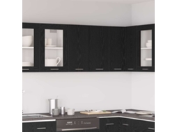 Vidaxl Armário Suspenso Lyon Carvalho Preto 60 X 31 X 60 Cm