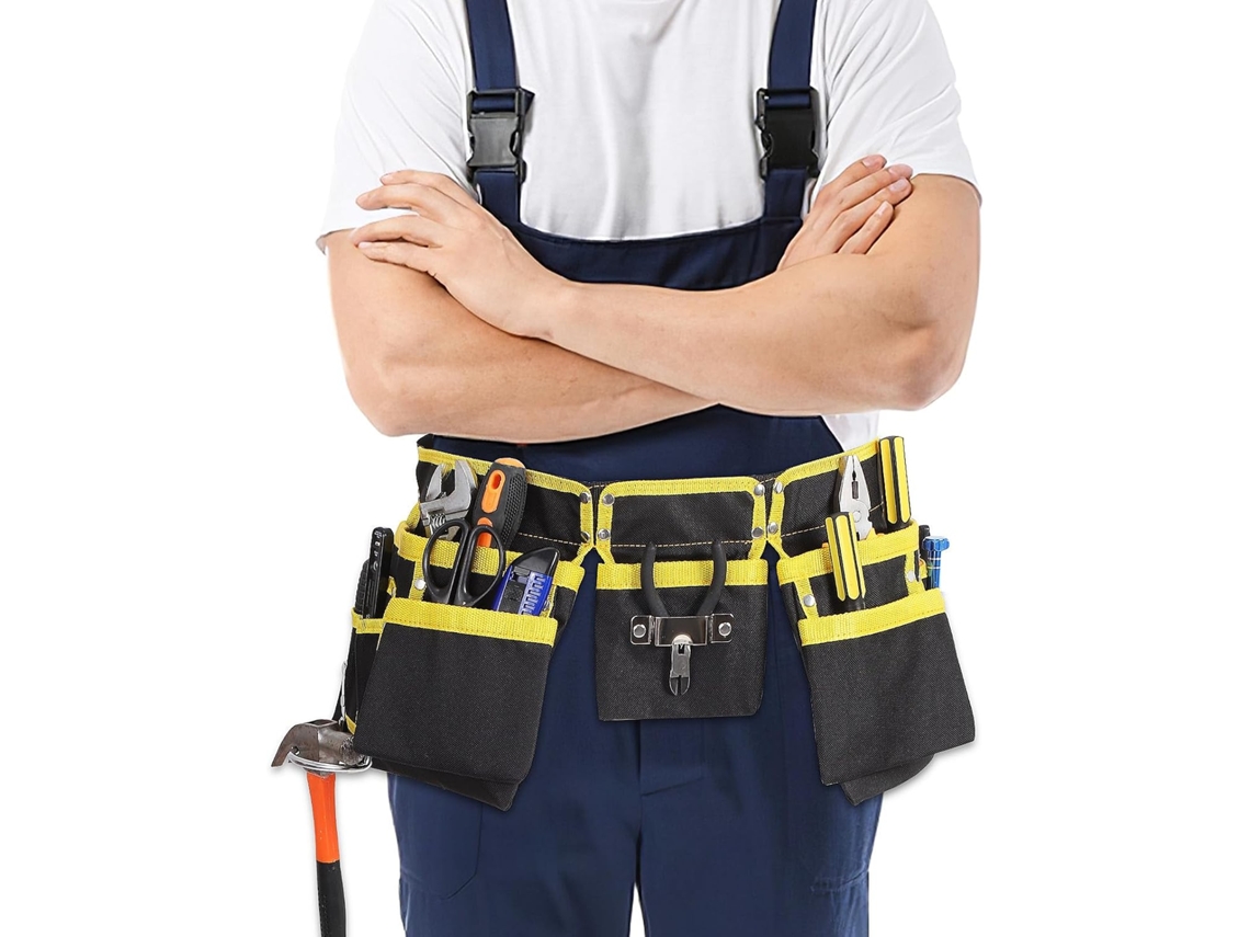 Bolsa para ferramentas de eletricista Ipetboom, bolsa de tecido Oxford resistente ao desgaste, grande capacidade
