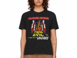Rockinstone Horror Movies Twins Of Evil Poster Black Adult T-shirt Size:l