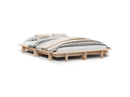 Cama Sem Colchão 120x190 Cm Madeira de Pinho Maciça MAISON EXCLUSIVE
