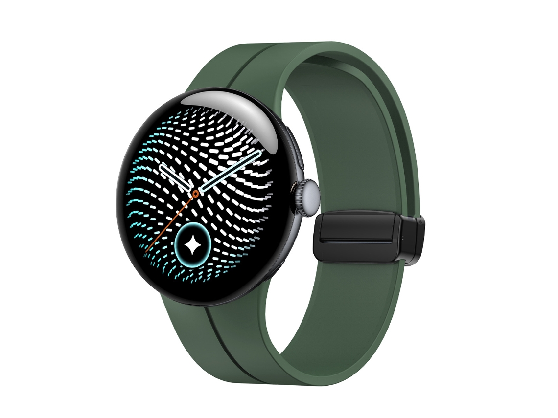 Bracelete Em Silicone Para Google Pixel Watch 5 41mm (verde)