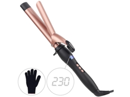 Pente de Curl Oval 32mm com Clip Sem Danos Ao Cabelo com Luvas Inclusas