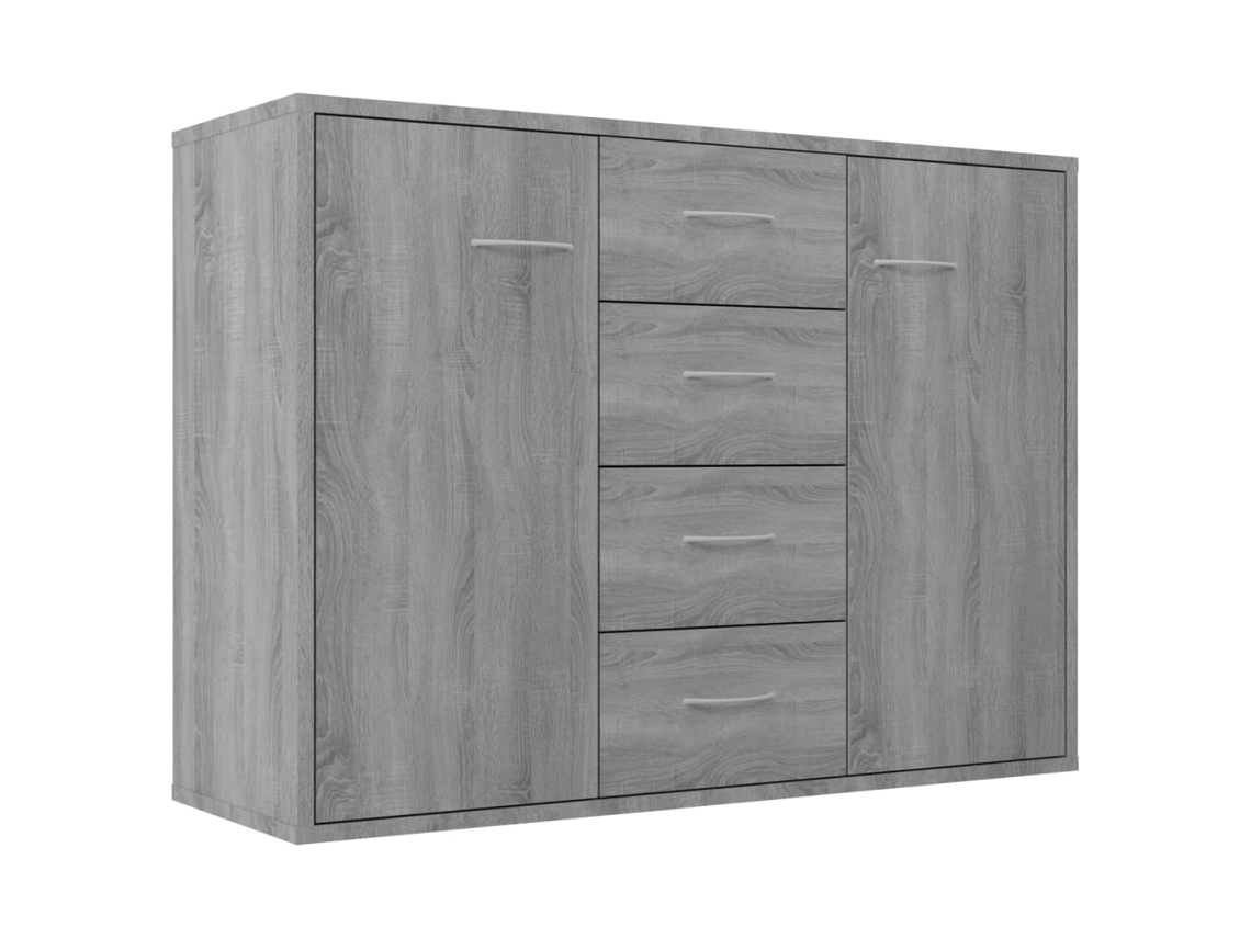 Aparador Madeira Processada Cor Sonoma Cinza MAISON EXCLUSIVE (88x30x65 cm)