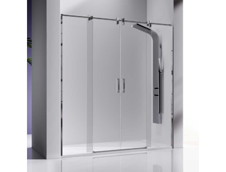 Painel de Duche 2 Fixos + 2 Portas Deslizantes Slim 180 Cm KASSANDRA