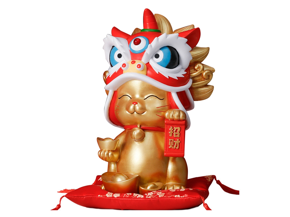 Figura De Gato Da Sorte Em Ouro Da Laxiscreed Para Atrair Sorte E Espiritualidade