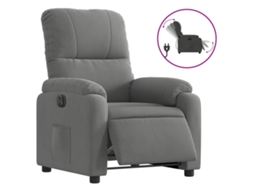 Electric Recliner Chair, Electric Recliner Chairs Vidaxl Cinzeto Microfibra