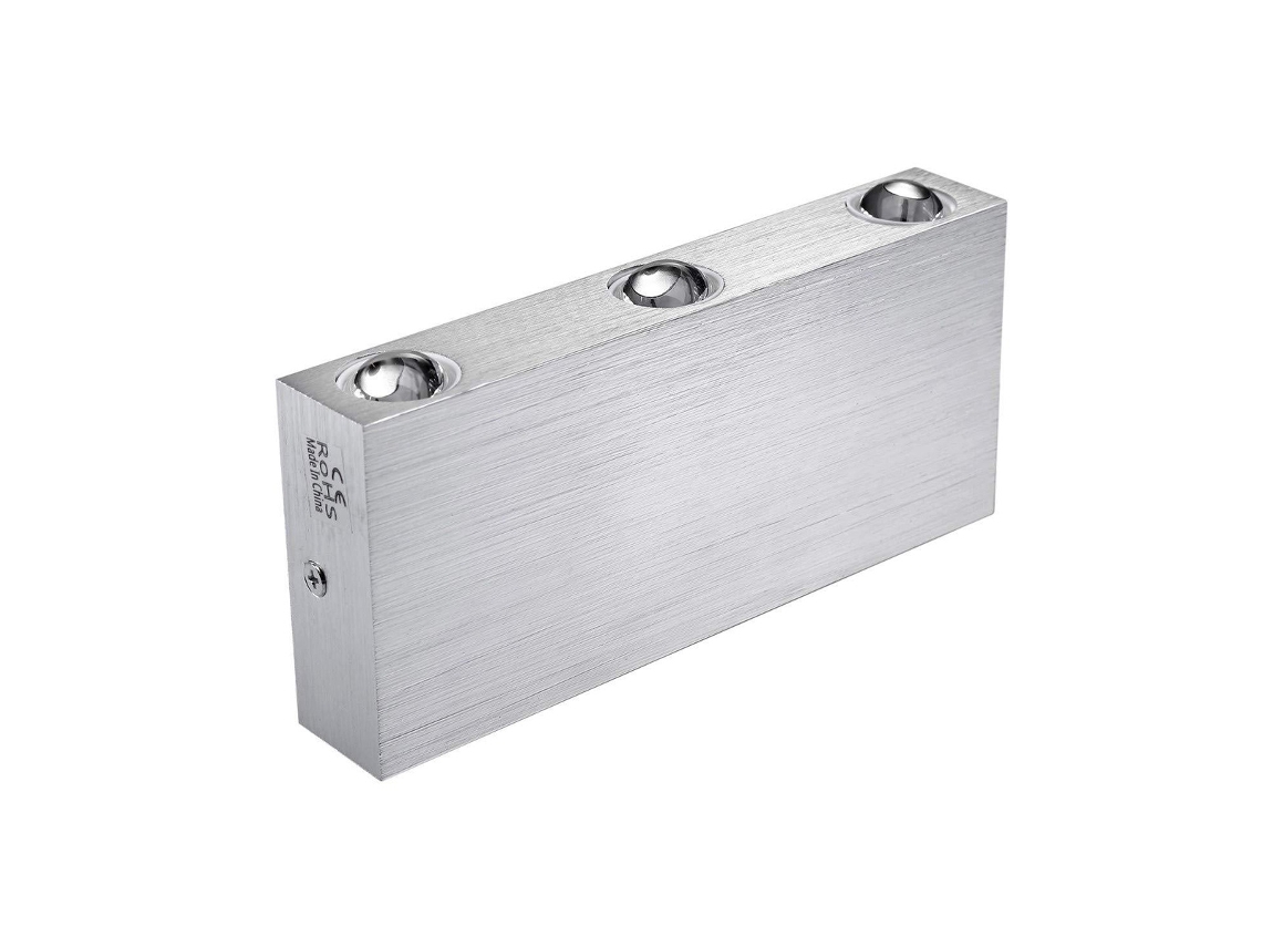 Led Parede Luz 6w Interior Parede Luz Quadrada Moderna Para Baixo Alumínio Iluminação Decoração Luz Para Quarto Escritório Branco Quente