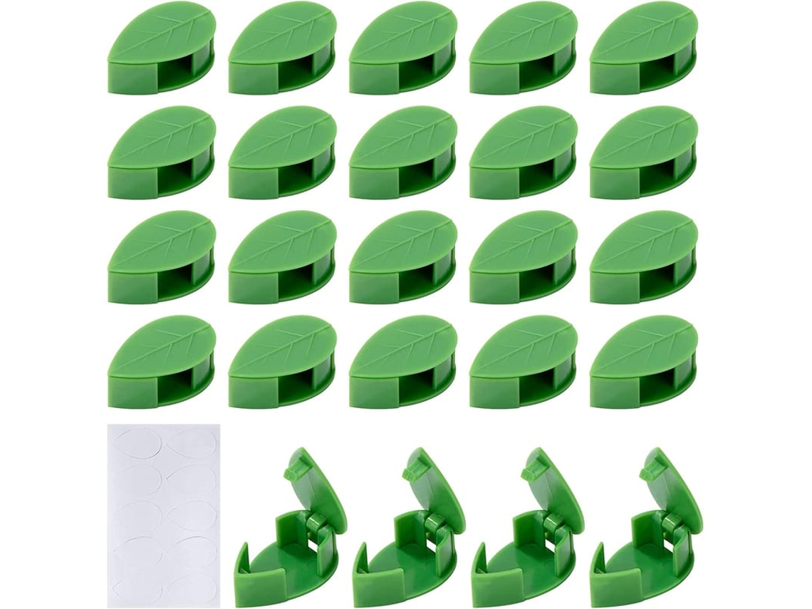 Clips Para Plantas Trepadeiras Autoadesivos 24 Peças Verde Para Parede Decoração Casa