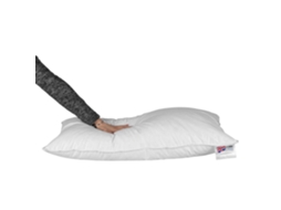 Almofada De Dormir Homescapes Goose Feather Down Euro Algodão Branco (40x80cm)