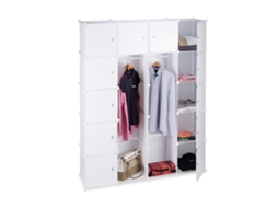 Sistema Modular De Guarda-roupa Com Encaixe, 14 Compartimentos E 2 Varões