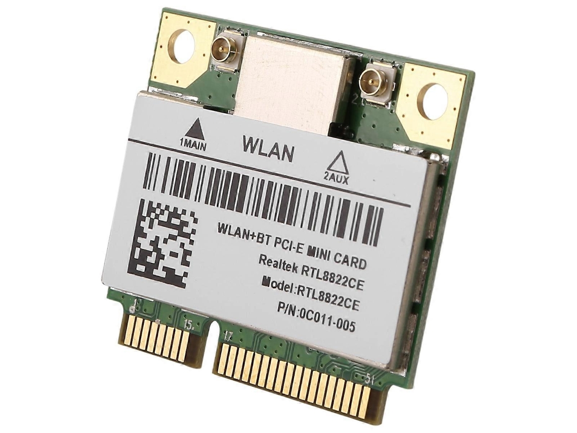 Lurelia Placa Wi-fi Mini Pcie Rtl8822ce Wi-fi 5 1200 Mbps 300 Mbps Dual Band 2,4/5 Ghz Bluetooth 5.0
