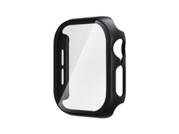 Capa para Apple Watch Series 11 42mm com Protetor de Tela de Vidro Temperado preta XIAOMOYU