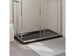 Vidaxl Base De Chuveiro Retangular 70x120 Cm Abs Preto