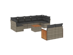 Garden Sofa Set, Garden Sofa Sets Vidaxl Cinzeto Rattan / Vime (n/a)