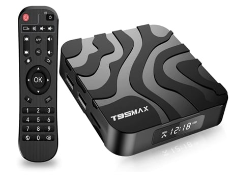 TV Box T95 Max Android 12.0 6K com 4 GB RAM/32 GB ROM Wi-Fi Dual Band ...