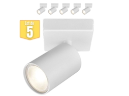 Conjunto de 5 Manchas Brancas Beta-T1 Alu Gu10 35W BRAYTRON