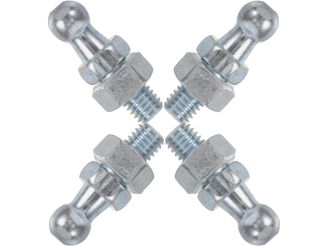 Conjunto De 4 Suportes Hidráulicos Ferro Galvanizado Com Cabeça Esférica E Ajuste Altura Para Letreiros Caixas Luz, Na