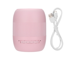 Caixa de Som Bluetooth Tianlai F300 rosa EOOCOO portátil