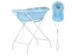 Banheira Infantil Noemi Com Suporte Dobrável Da Chipolino, Azul.