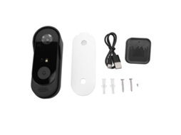 Primerox campainha de Vídeo Sem Fio 1080p Wifi 2.4ghz com Comunicação Bidirecional e Receptor para Segurança Residencial Inteligente Tuya