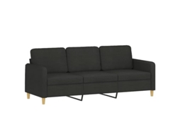 3-seater Sofa, 3-seater Sofas Vidaxl Preto Tecido (n/a)