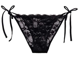 Vestuário Feminino - Roupas De Baixo - Sutiãs Com Banda - Cintura Baixa - Hipster Com Fivela Lateral - Preto - Roupas De Baixo Ajustáveis - Confortáve