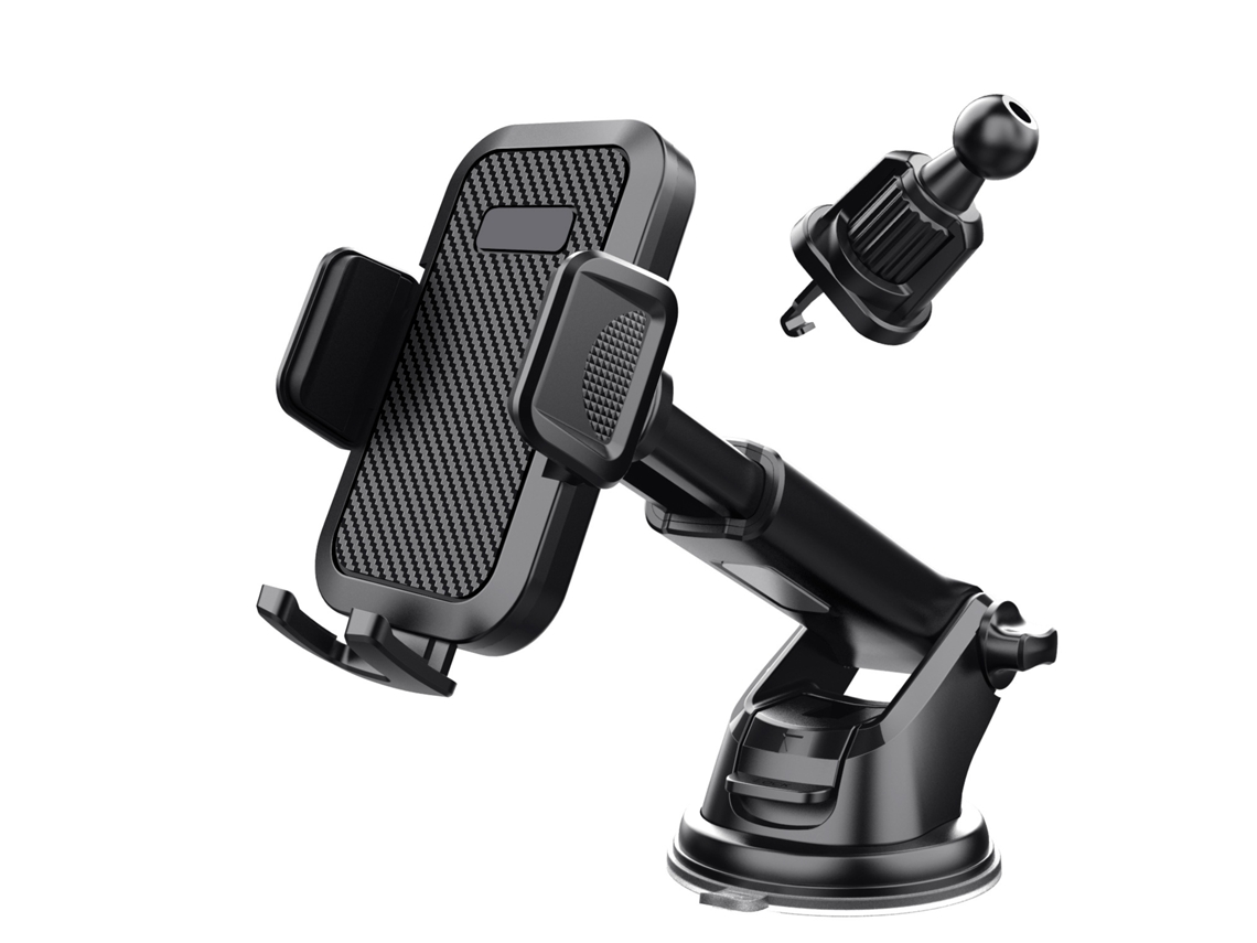 Suporte Portátil Ajustável Para Celular No Carro Com Ventosa E Suporte Para Gps Veicular Com Saída De Ar.