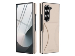 Capa De Celular Com Compartimento Para Cartão E Suporte Dobrável Integrado