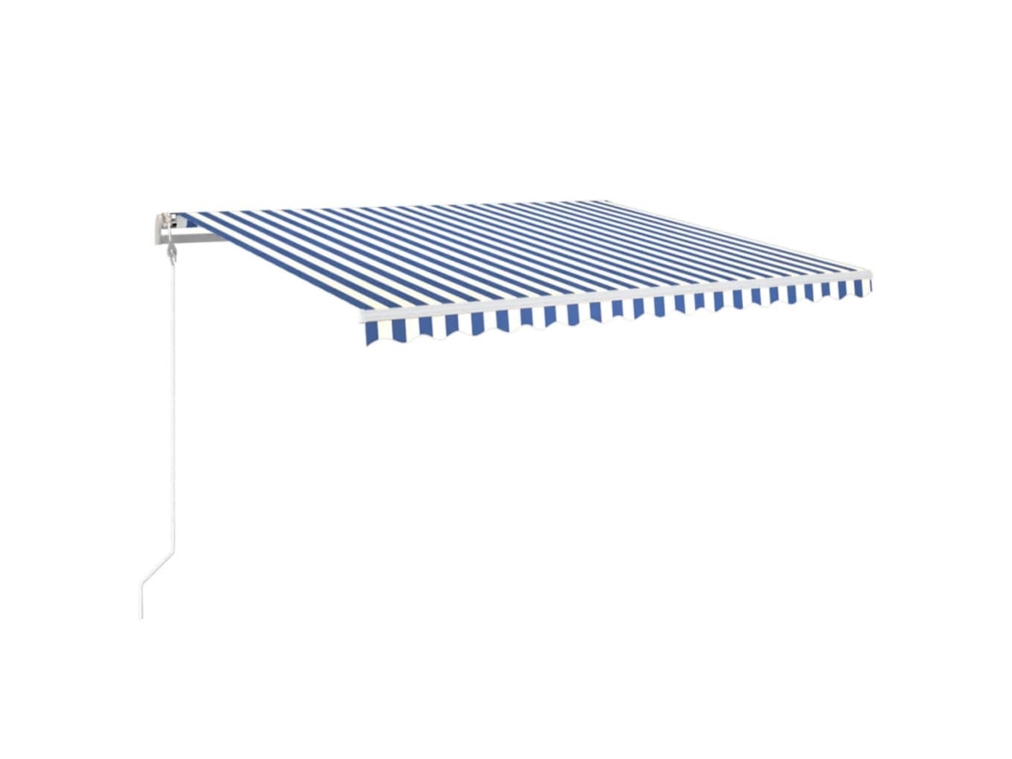Retractable Awning, Retractable Awnings Vidaxl Azul Alumínio (450 X 350 Cm)