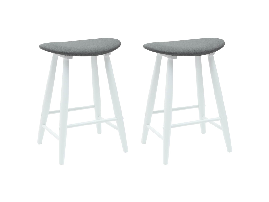 Vidaxl Cadeiras De Jantar 2 Pcs Branco 46 X 37 X 63 Cm