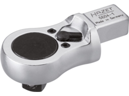 Cabeça de catraca reversível HAZET 6604-1: quadrado inserível 14 x 18 mm quadrado sólido 1/2 polegada 12 5 mm 81 mm