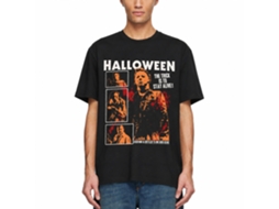 Rockinstone Halloween Movie Blood Splatter Black Adult T-shirt Size:m