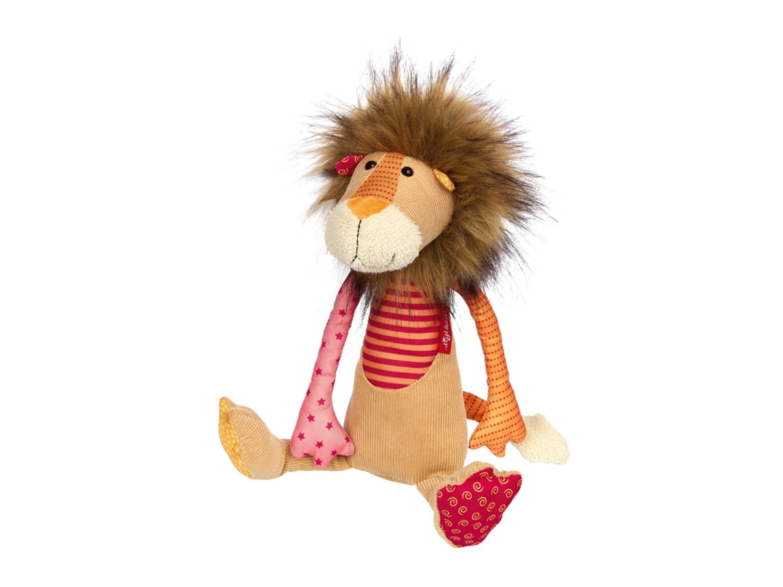 Leão De Pelúcia Sigikid Patchwork Sweety Multicolorido 32 Cm