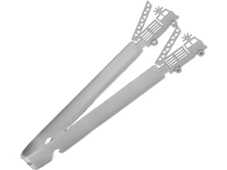 Pinça De Cozinha Em Aço Inoxidável Com Design Bombeiro, 29cm, Multifuncional, Ideal Para Uso Doméstico, Churrasco