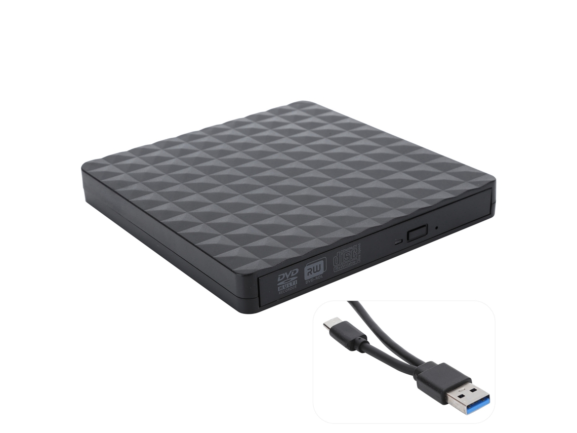 Gravador De Dvd Diamond Integrado Com Usb E Cabo Tipo-c Unidade Óptica Externa Compatível Com Windows Linx Os X